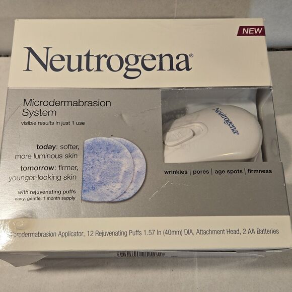 Neutrogena Microdermabrasion System Kit with 12 Rejuvenating Puffs - OPEN BOX - Picture 8 of 10